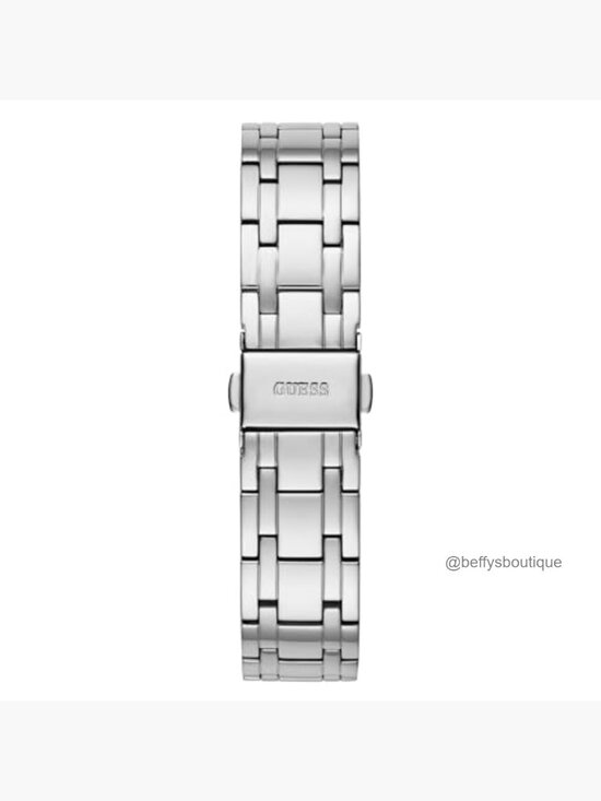 Silver Tone Stainless Steel Watch Blue Dial 36mm Quartz main image 5